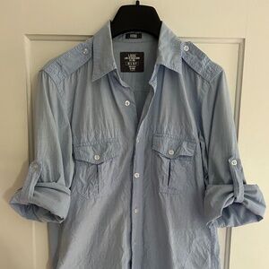H&M cotton blue shirt